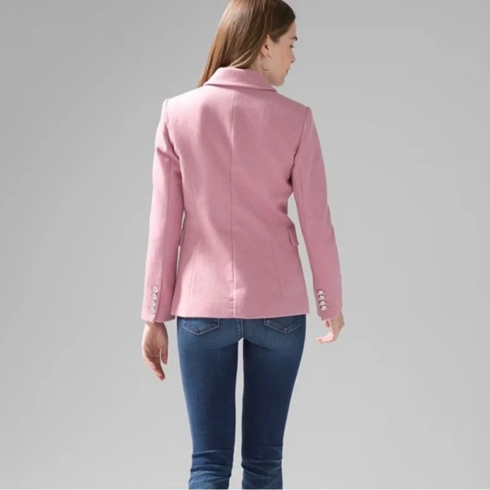 🌸🌺🌷White House Black Market Pink Blazer with Silver Buttons - Picture 5 of 16